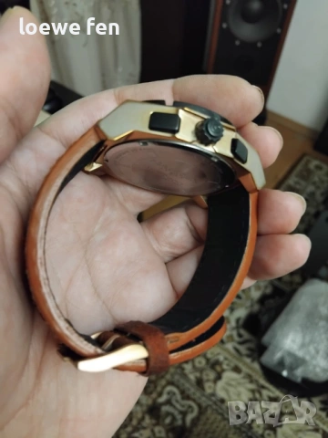 Haurex Italy Rose Gold Неръждаема Стомана Розово Злато 48 мм !, снимка 6 - Мъжки - 53127682