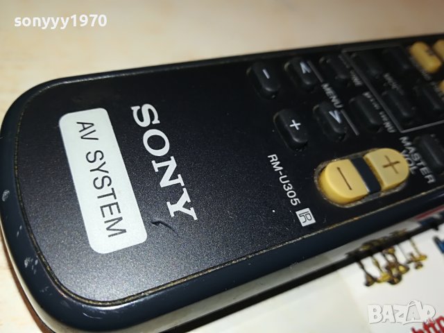 SONY RM-U305 AUDIO REMOTE-SWISS 2904231935, снимка 10 - Ресийвъри, усилватели, смесителни пултове - 40530340