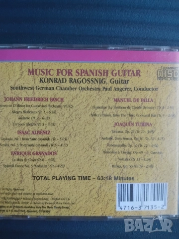 Music for Spanish Guitar - матричен диск музика, снимка 2 - CD дискове - 52180269