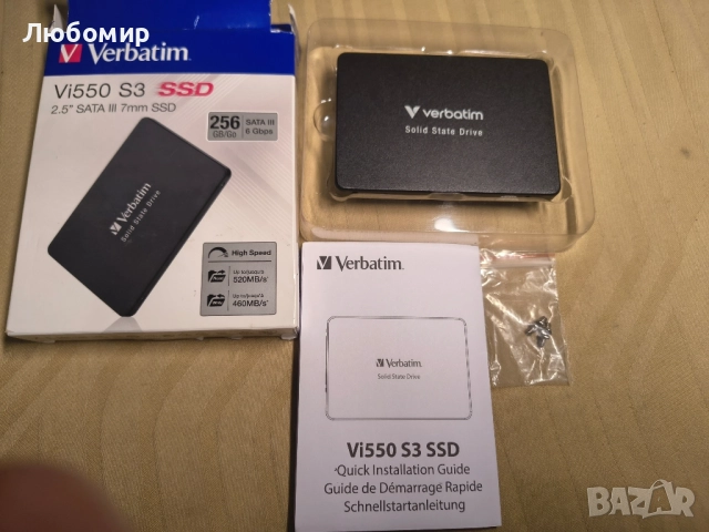 VERBATIM Vi550 S3 SSD - Вътрешен SSD 256GB - SSD диск - 2.5'' SATA III интерфейс - вътрешен , снимка 3 - Твърди дискове - 51743557