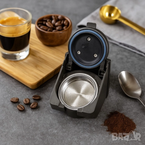 Двойна приставка за мляно кафе съвместима с кафемашина Voltz OV51171B5, снимка 8 - Други стоки за дома - 51927192