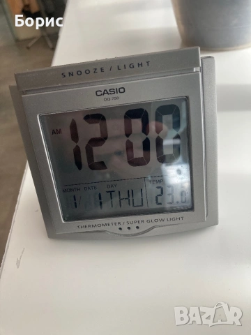 Casio DQ-750,часовник,будилник,термометър,ОТЛИЧЕН, снимка 2 - Други - 53190565