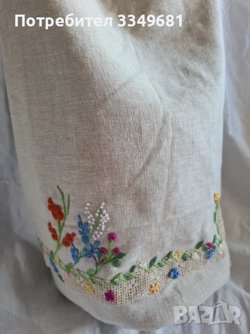 Lenena canta s ricna broderiya , снимка 3 - Ръчно изработени сувенири - 52018441