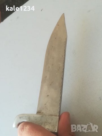 Стар български нож. Ловен. Туристически. Кован, снимка 12 - Ножове - 37503959