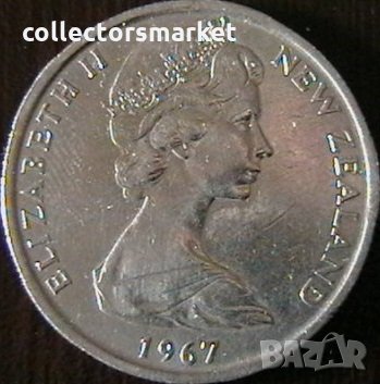 50 цента 1987, Нова Зеландия, снимка 2 - Нумизматика и бонистика - 34657325