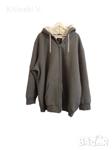 Мъжки ватиран суитшърт - 6 XL, снимка 2 - Суичъри - 53584414