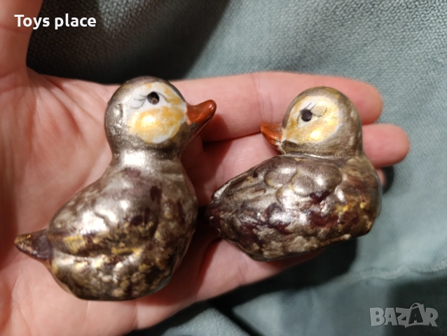 Ретро порцеланови и керамични фигурки птици, патица, лебед, винтидж фигурки , снимка 3 - Декорация за дома - 53578182