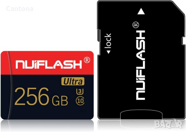 256 GB Nuiflash Ultra memory card Micro SDHC Class 10 U3 , снимка 1 - Карти памет - 40473780