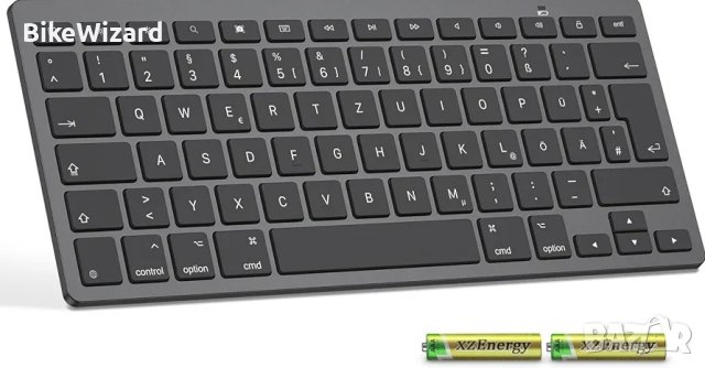 Emetok Bluetooth клавиатура ултратънка съвместима с iPad  и др. НОВА