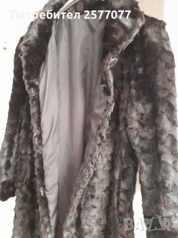 Кожено палто от нутрия, 48, снимка 5 - Палта, манта - 38022933