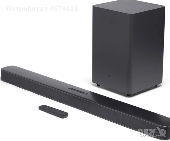 Оригинален Soundbar JBL BAR 2.1 Deep Bass с Bluetooth – черен