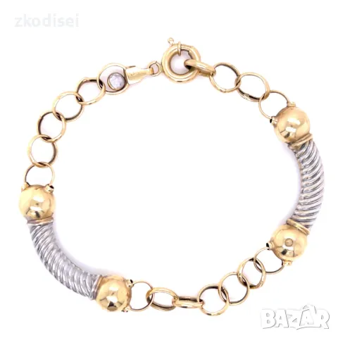 Златна дамска гривна 6,33гр. 20см.14кр. проба:585 модел:26470-2, снимка 1