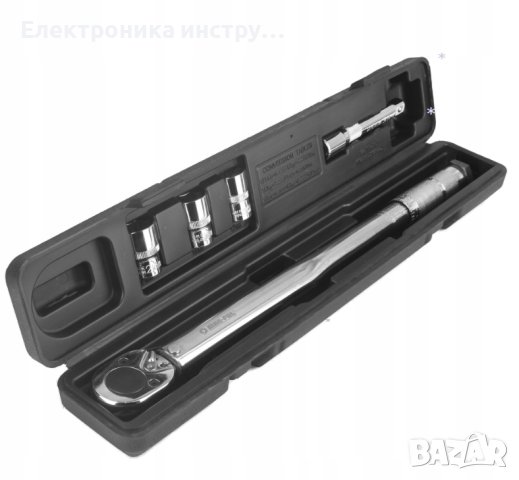 Динамометричен ключ 12 28 – 210 Nm + комплект вложки (17, 19, 21 мм), снимка 7 - Ключове - 43153183