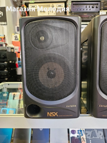 Тонколони AIWA Две по 20 вата. Работещи, с козметични забележки. , снимка 2 - Тонколони - 51810035