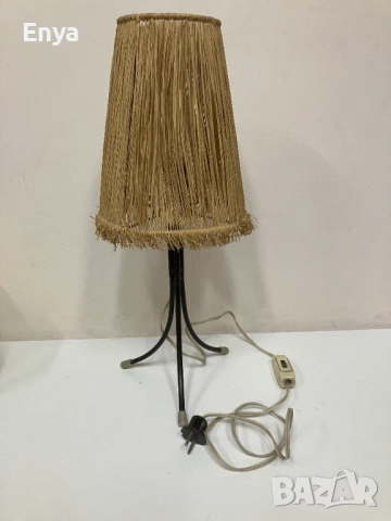 Нощна лампа от ковано желязо - ретро, винтидж стил, снимка 2 - Настолни лампи - 52177098