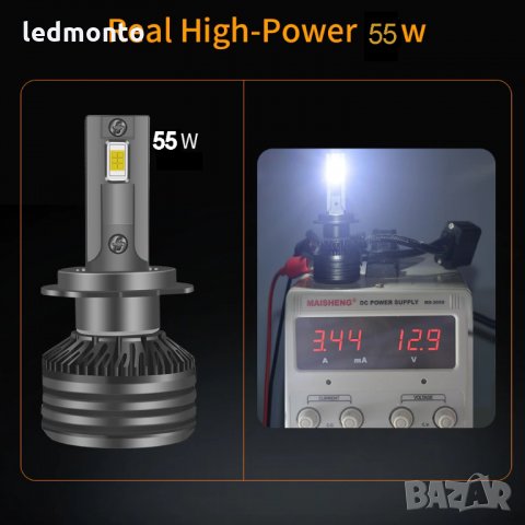 ЛЕД КРУШКИ SMART PLUS V2 H7 H4 HB4 HB4 LED CREE XPG, снимка 2 - Части - 35121686