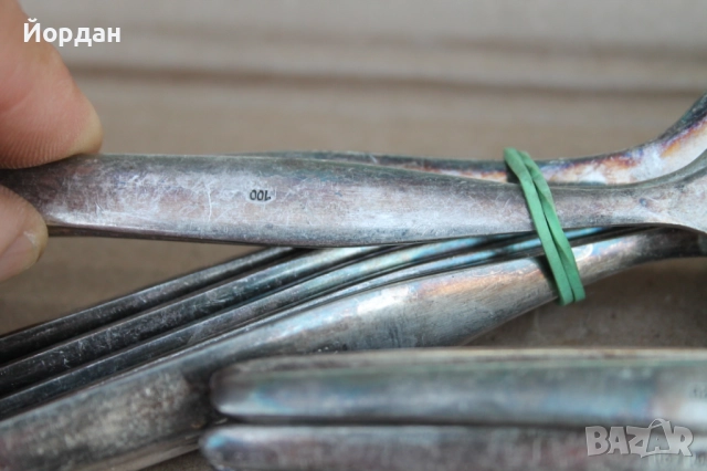 Посребрени вилици и лъжици , снимка 14 - Други ценни предмети - 52616748