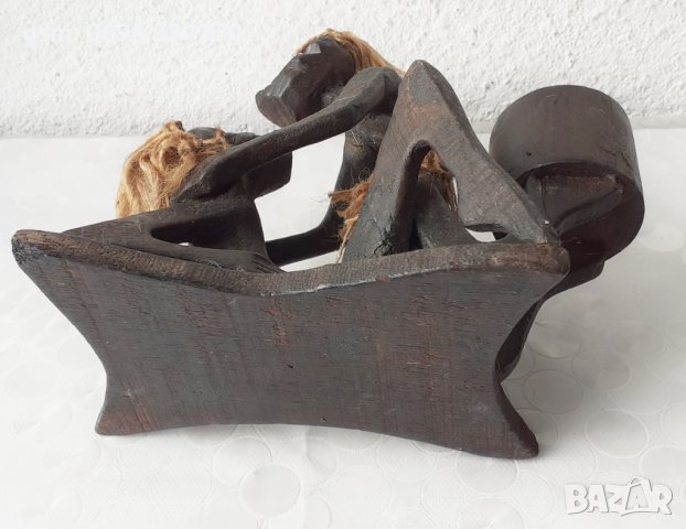 Дървени фигури, дърворезба, фигура, цигулар статуетка, еротика,охлюв, снимка 4 - Статуетки - 40225796