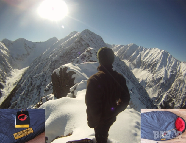 Оригинален AJUNGILAK Норвежки Туристически СПАЛЕН ЧУВАЛ 215 x 80/50 см Класически от Гъши Пух БАРТЕР, снимка 9 - Къмпинг мебели - 52427779