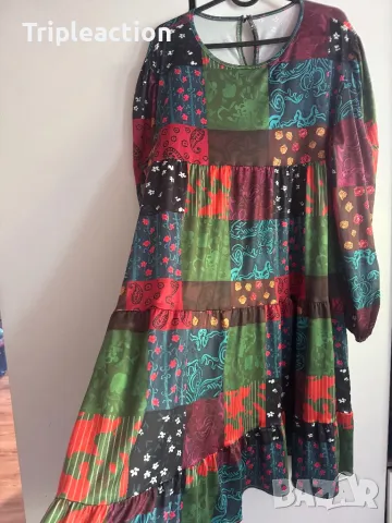 Рокля с десен в стил “Desigual” 2XL- 3XL еластична