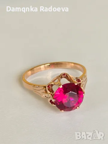 СССР златен пръстен проба 583 14 карата, снимка 1