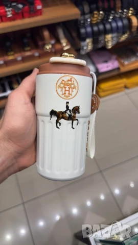 Термос за кафе чай вода Различни цветове 🌈 Термос с джобен размер 300мл hermes versace  , снимка 3 - Други - 51386656