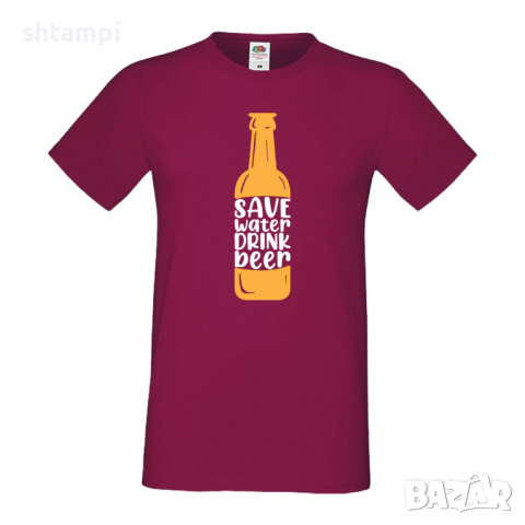 Мъжка тениска Save Water Drink Beer 3,Бира,Бирфест,Beerfest,Подарък,Изненада,Рожден Ден, снимка 11 - Тениски - 36387431