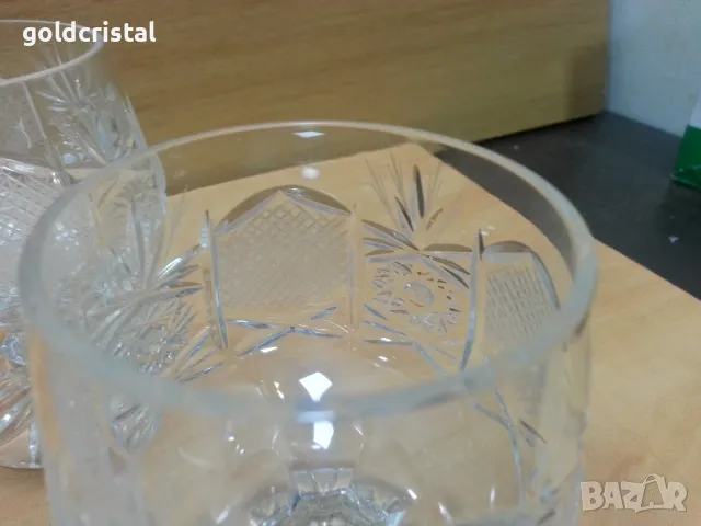 кристални чаши серия Зорница лукс коняк , снимка 4 - Антикварни и старинни предмети - 49599725