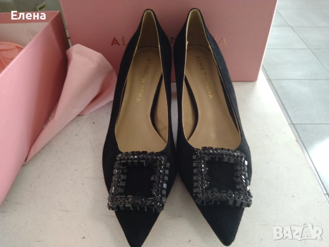 Официални дамски обувки Alma en Pena 39 номер, снимка 3 - Дамски елегантни обувки - 52708347
