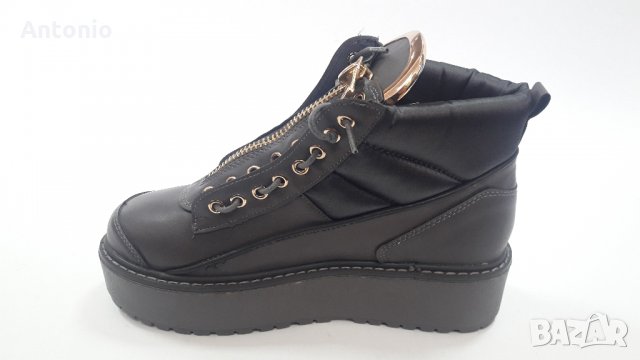 Дамски боти Lucky shoes 3283 сиви, снимка 3 - Дамски боти - 27042608