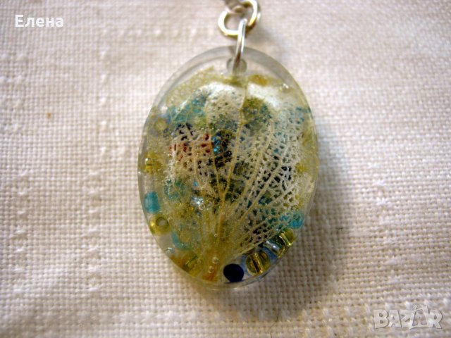 Бижута с естествени  цветя 1, снимка 2 - Бижутерийни комплекти - 28633166