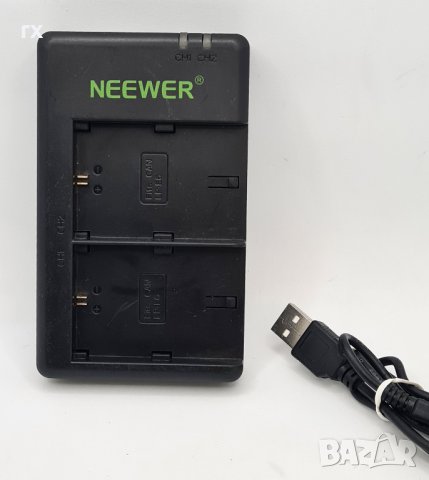 Зарядно батерии Canon LP-E6 двойно, снимка 1