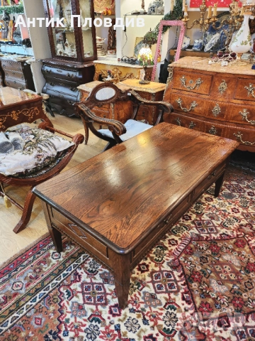 Холна маса с голямо двустранно чекмедже, снимка 2 - Маси - 52827322