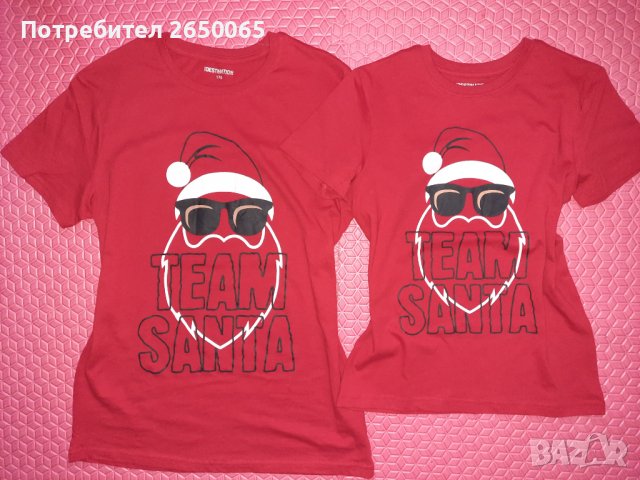 Коледни тениски мама и дете
