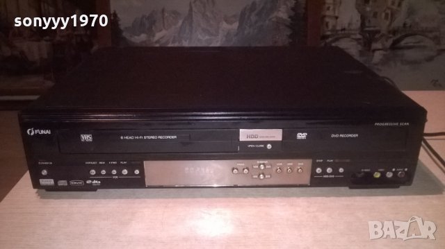 funai t3c-d8182db-dvd/hdd/video 6head hi-fi-внос швеицария, снимка 7 - Плейъри, домашно кино, прожектори - 27044955