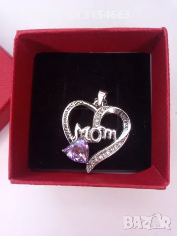 Колие с кристали Мама , снимка 7 - Колиета, медальони, синджири - 49643039