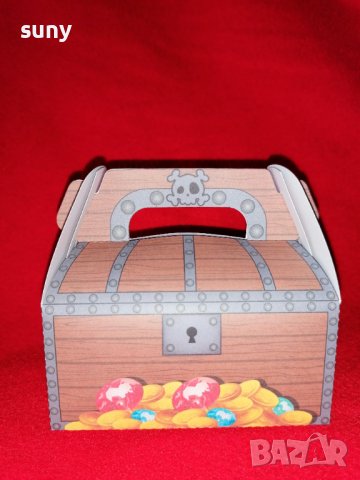 Кутийка за лакомства пиратско сандъче, снимка 1 - Други - 37052487