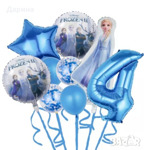 Парти сет балони Замръзналото кралство , снимка 3 - Други - 40318459