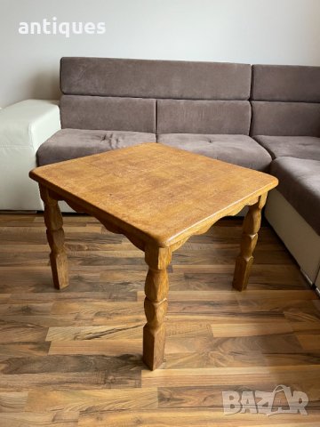 Стара дървена маса от чисто дърво - дърворезба, снимка 3 - Антикварни и старинни предмети - 32435730
