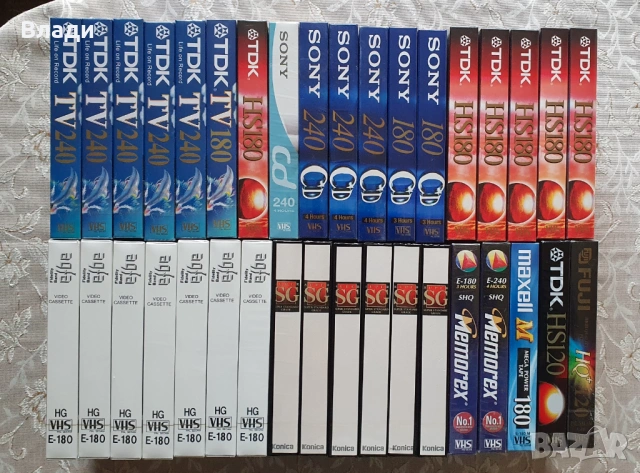 Нови видеокасети TDK, JVC, BASF, Sony, Memorex, Konica, EFBE, снимка 10 - Други жанрове - 44908708