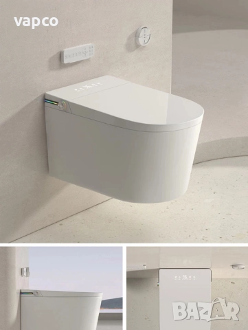 Конзолна смарт тоалетна F830 с биде, подгрев, сушене, масаж, снимка 5 - Други - 52484691