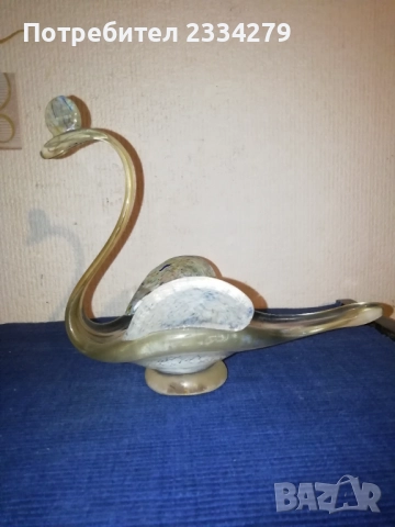 Старо духано стъклено изкуство, кристално цветно стъкло МУРАНО стил, ръчна изработка. , снимка 10 - Антикварни и старинни предмети - 52188078