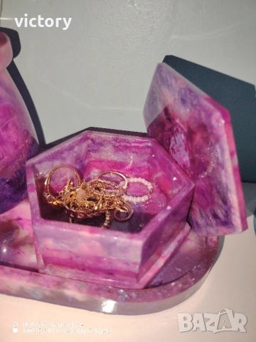 ✨ Ръчно изработен комплект от епоксидна смола ✨, снимка 4 - Декорация за дома - 51699076