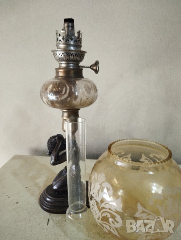 Стара газова (газена) лампа, снимка 6 - Други ценни предмети - 43740759