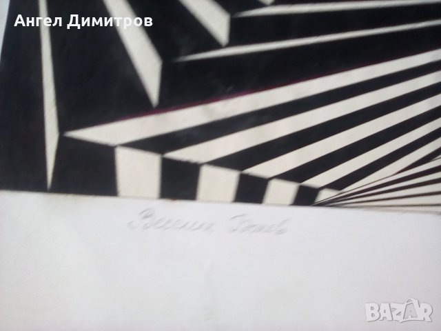 Картина туш Веселин Бонев Селски пейзаж, снимка 3 - Картини - 29065941