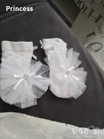 Комплект рокля 68см, диадема и чорапки , снимка 4 - Бебешки рокли - 49540514