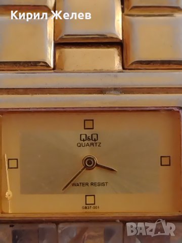 Луксозен дамски часовник Q/Q JAPAN MOVT с кристали изискан 42790, снимка 3 - Дамски - 43741908