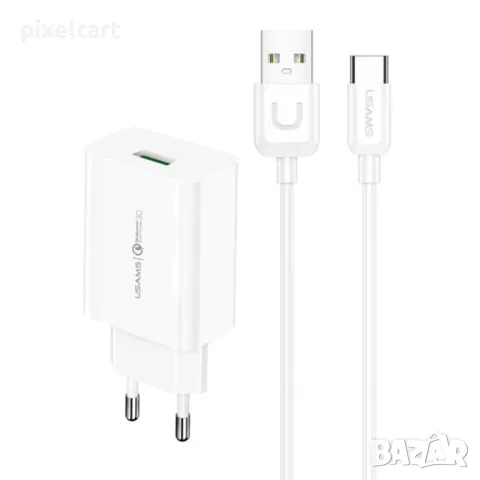 Type-C комплект зарядно 18W USAMS Т48, снимка 1