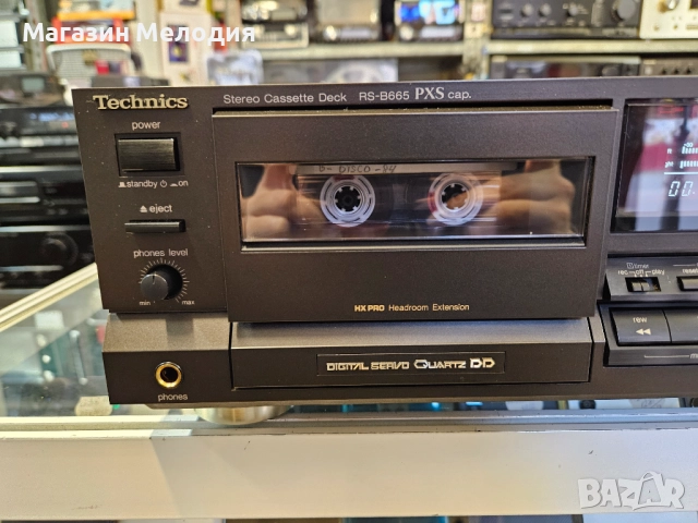 Касетен дек Technics RS-B665 Работи перфектно, използван е изключително малко, като нов е. Леки забе, снимка 3 - Декове - 51181554