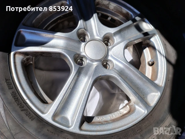 Алуминиеви джанти с зимни гуми, снимка 2 - Гуми и джанти - 50902060